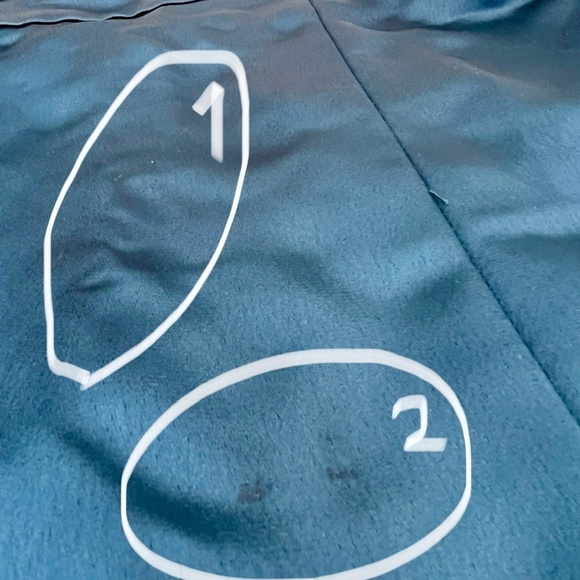 New Lovely Size 4 High Neck Backless Maxi Dress w/Slim Belt Atlantic Blue *Stain - Picture 5 of 16